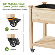 Yaheetech Elevated Garden Bed 42x23x33in