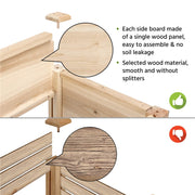 Yaheetech Elevated Garden Bed 42x23x33in