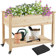 Yaheetech Elevated Garden Bed 42x23x33in