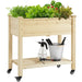 Yaheetech Elevated Garden Bed 34x19x33in
