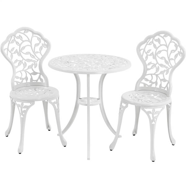 3 Piece Patio Bistro Table Set
