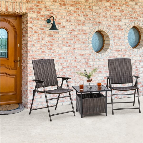 Side Table With Umbrella Hole
