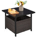 Side Table With Umbrella Hole