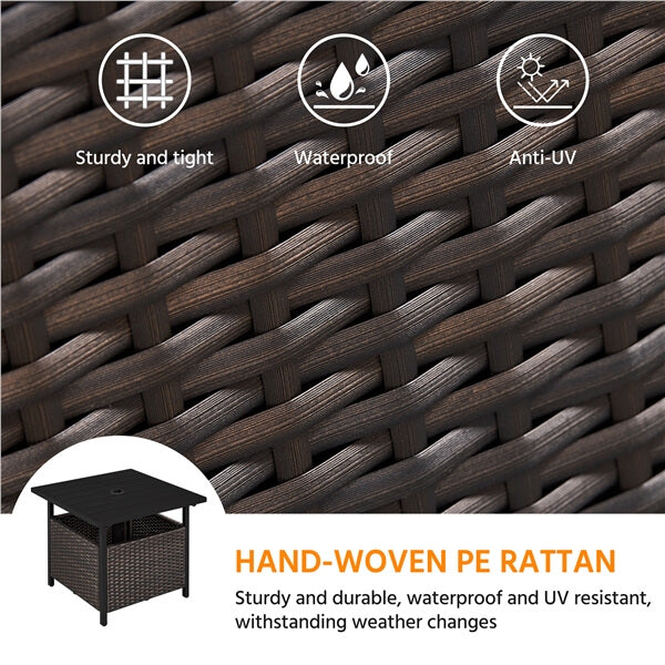 Side Table With Umbrella Hole