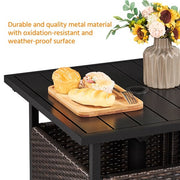 Side Table With Umbrella Hole