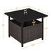 Side Table With Umbrella Hole