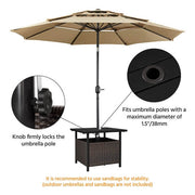 Side Table With Umbrella Hole