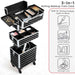 makeup train case with wheels