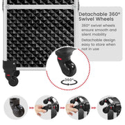 rolling cosmetic train case