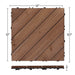 Yaheetech Wood Flooring Tiles 12" x 12"