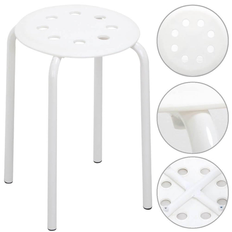 5 Plastic Stackable Stools