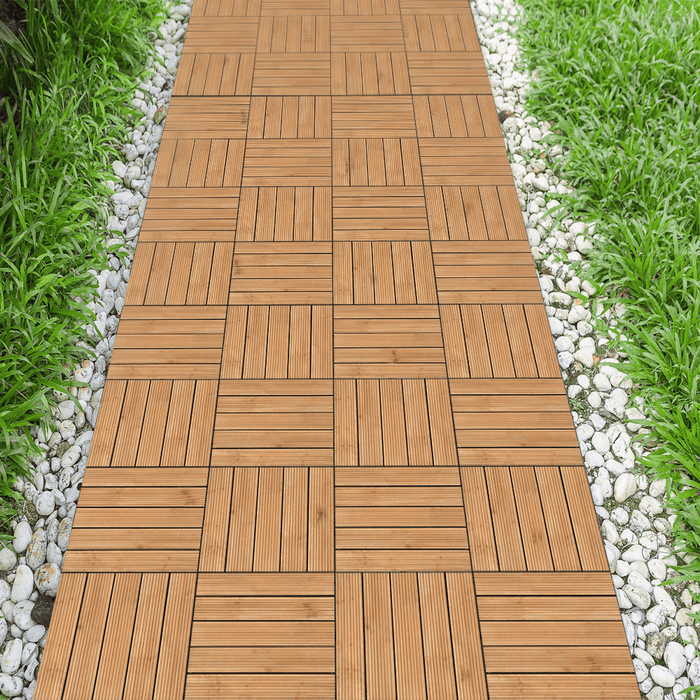Yaheetech Patio Deck Tiles 27pcs