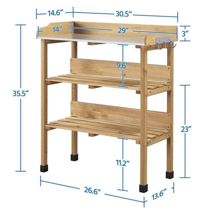 Yaheetech Firwood Potting Bench 