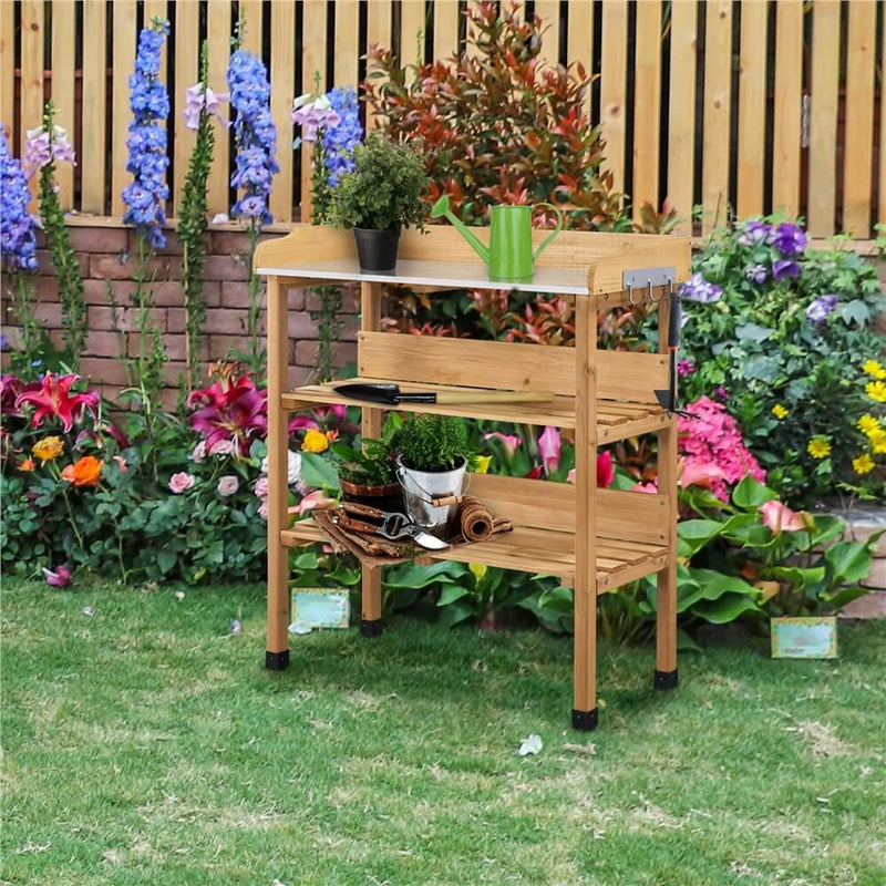 Yaheetech Firwood Potting Bench 