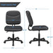 Yaheetech Armless Mid-Back Office Chair