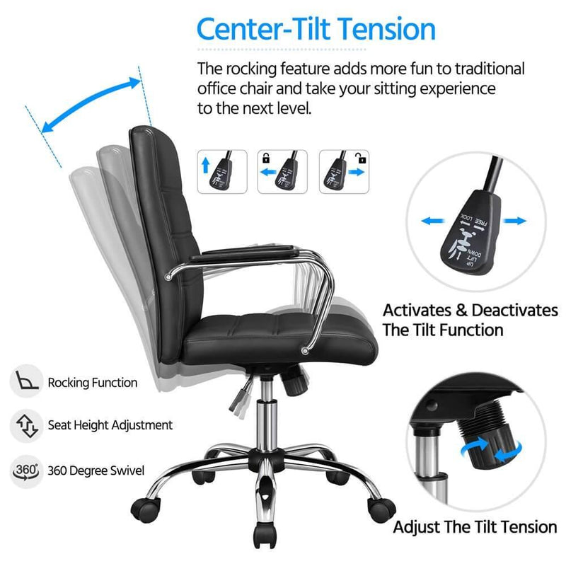 Yaheetech Armless Mid-Back Task Chair
