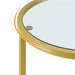 Yaheetech End Table Set Gold