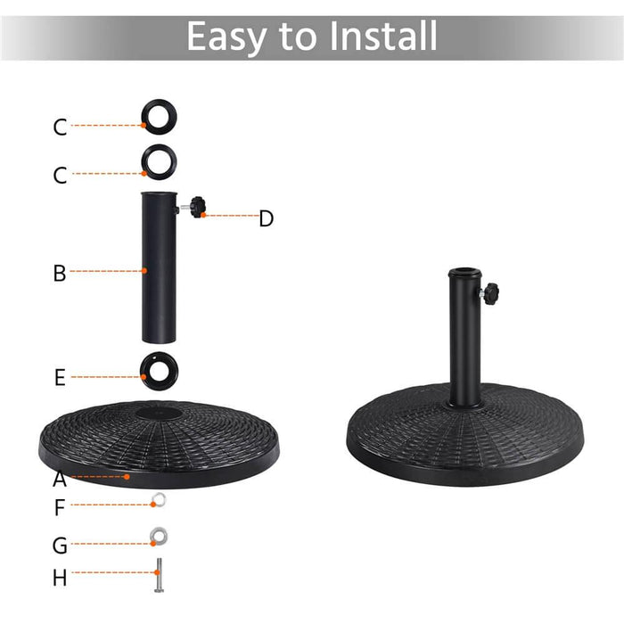 Yaheetech Market Umbrella Base