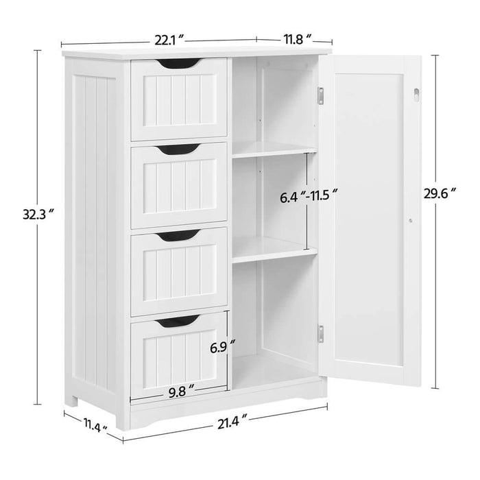4 drawer bathroom vanity