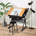 Yaheetech Height Adjustable Drawing Table Desk Work Station