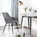 Yaheetech Modern Dining Chairs Gray 2PCS