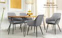 Yaheetech Modern Dining Chairs Gray 2PCS