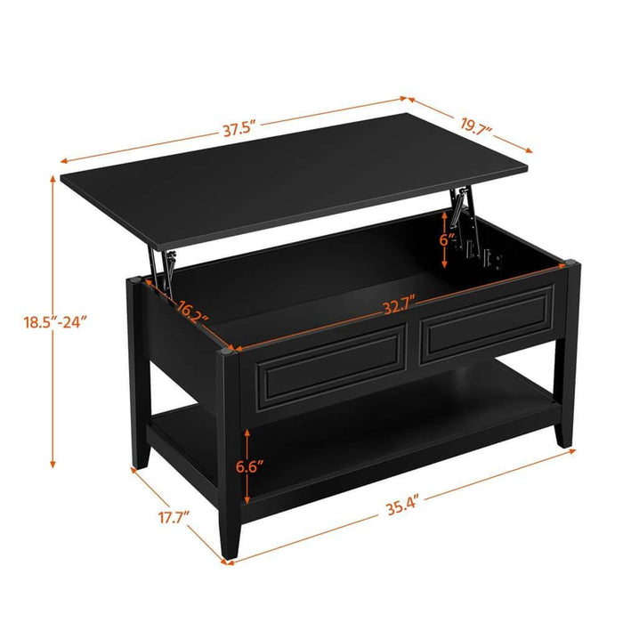 Yaheetech Wooden Lift Top Coffee Table