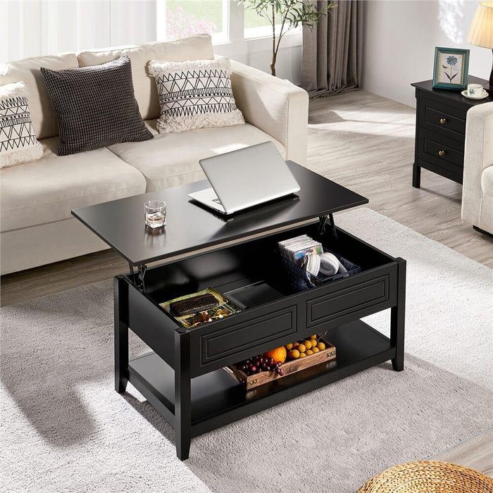 Yaheetech Wooden Lift Top Coffee Table