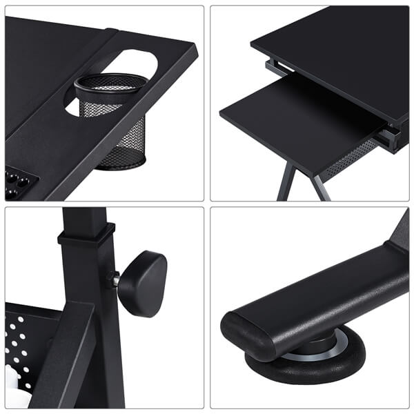 Height Adjustable Drawing Table