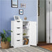 Yaheetech Bathroom Cabinet 4 Drawers