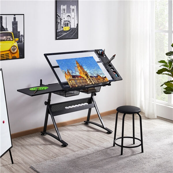 Yaheetech Glass Drafting Table 28'' to 36'' — yaheetech.shop