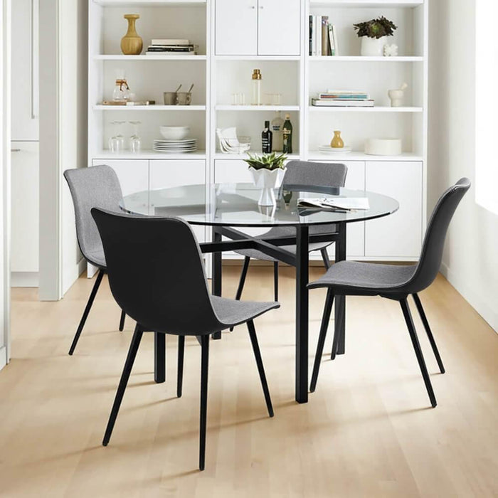 Yaheetech 4PCS Fabric Dining Room Chairs