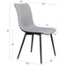 Yaheetech 4PCS Fabric Dining Room Chairs