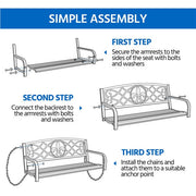 Yaheetech Outdoor Porch Swing