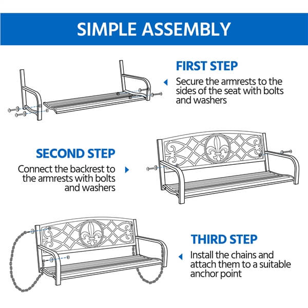 Yaheetech Outdoor Porch Swing