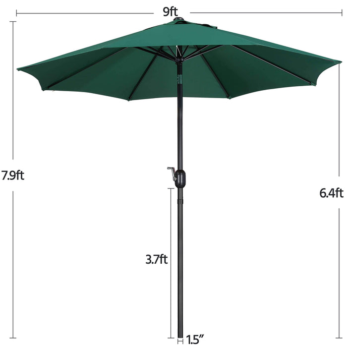 Yaheetech Patio Umbrella Outdoor 9FT