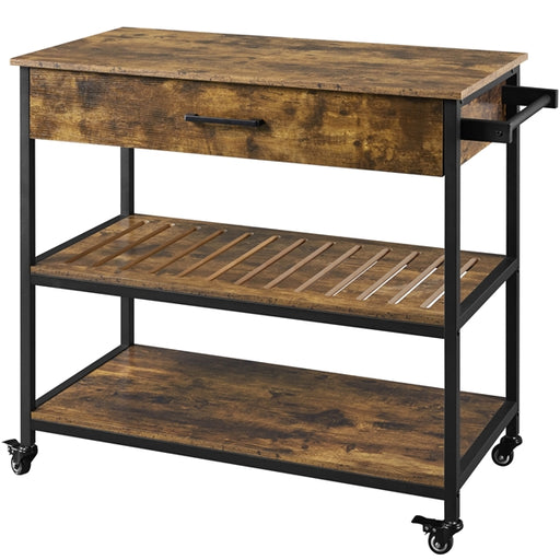 Yaheetech Rolling Microwave Cart