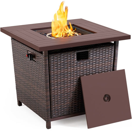 Wicker Fire Pit Table