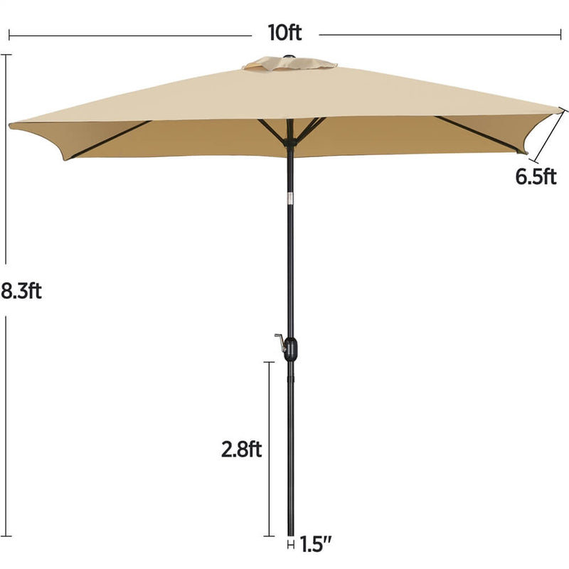  6.5x10FT Patio Umbrella