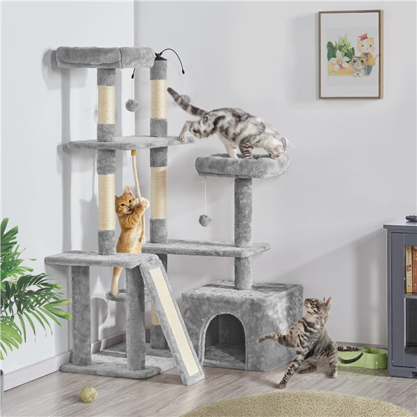 Multilevel Plush Cat Tree 