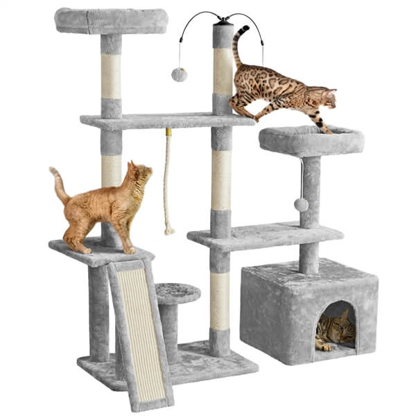 Multilevel Plush Cat Tree 