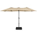 15 ft Twin Patio Parasol