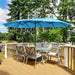 15 ft Twin Patio Parasol