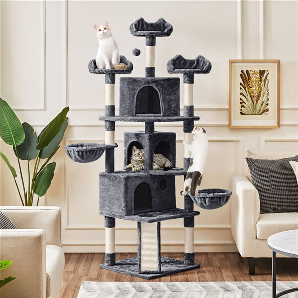Yaheetech Large Cat Tower with Big Condos — - Main Image