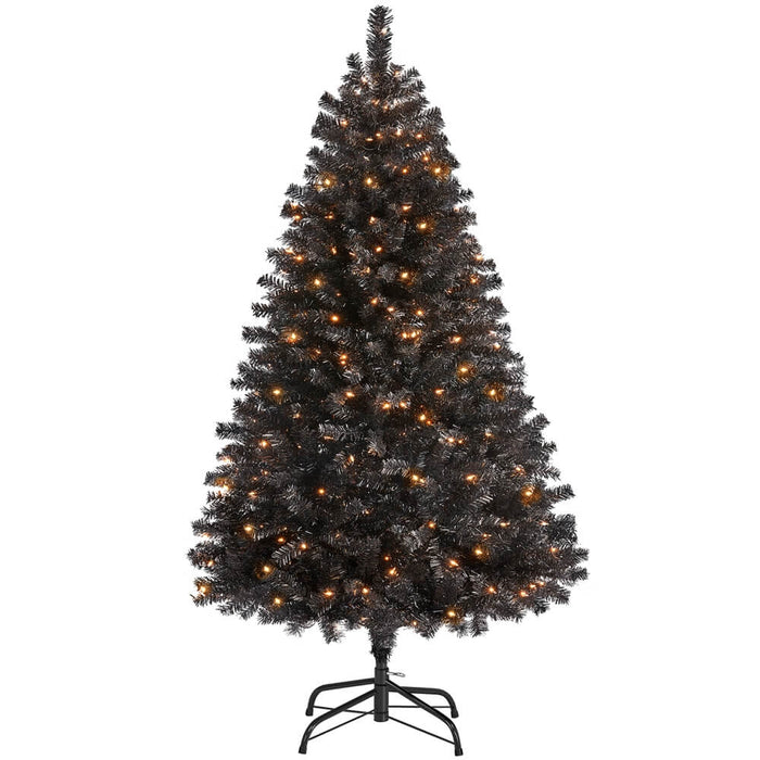 Yaheetech 4.5Ft Pre-Lit Artificial Hinged Christmas Tree