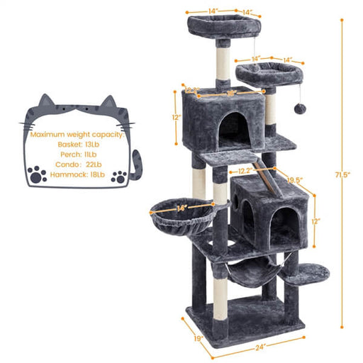 Yaheetech 71-inch Large Cat Tree