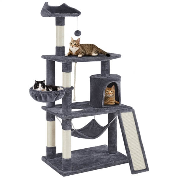 イキャットストア Yaheetech Condo with Sisal-Covered Scratching Post Plush Perch