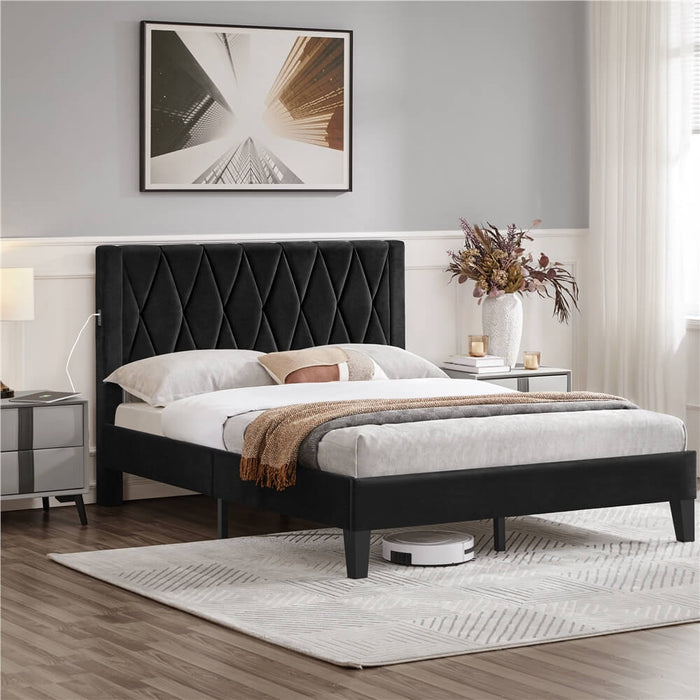  Full Upholstered Bed Frame