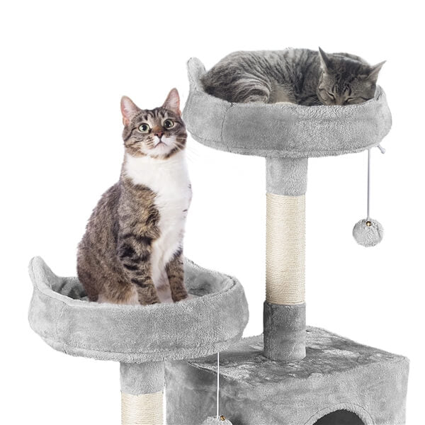 kittyページ Yaheetech Multi Level Cat Tree Kitten Condo with 2 Condos