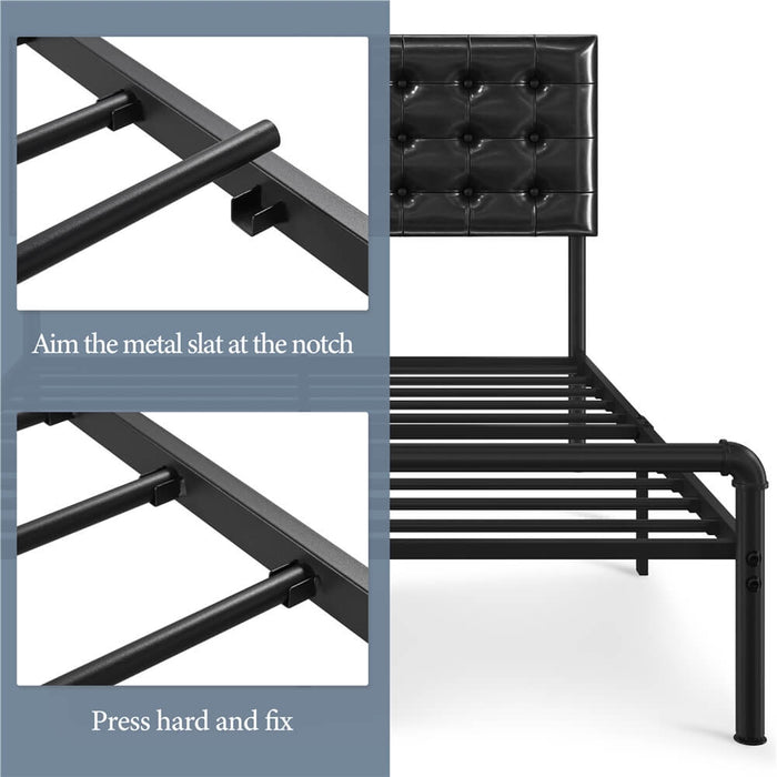Queen Size Metal Platform Bed